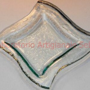 ART.15/a cm.9,5 x 9,5 Posacenere onde