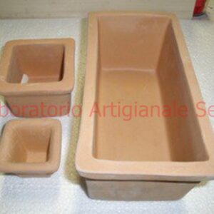 ART.C/68b cm. 10 x 10 x 7,5 VASO QUADRATO